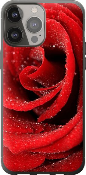 Чехол на iPhone 13 Pro Max Красная роза "529u-2371-17620"