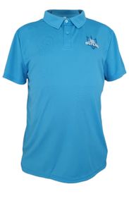 Футболка ПОЛО с коротким рукавом з принтом DEFEND (Кулмакс) блакитна 5XL(58)