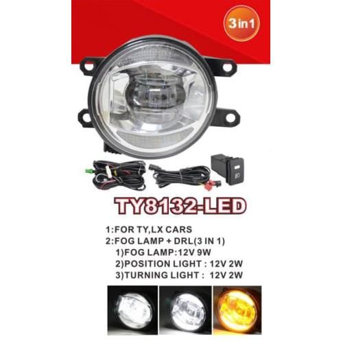 Фари дод. модель Toyota Cars/TY8132-LED/FOG-12V9W900Lm+DRL-2W+Turn-2W/eл.проводка | Зображення 1