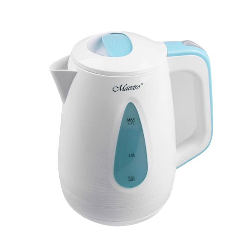 Електрочайник 1,7л 1850-2200W (диск) блакитний MR-031-BLUE Maestro