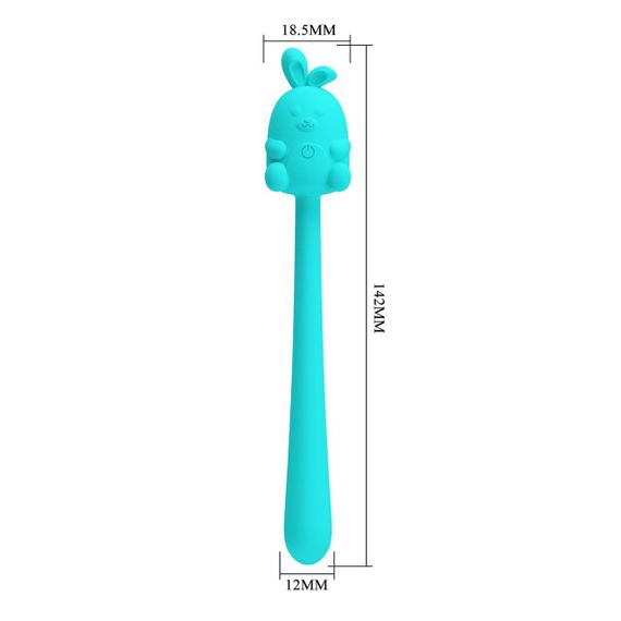 Вибратор CUTE BUNNY, Flirting Stick, 7 vibration functions, Magnetic USB charging Sex Aura | Зображення 7