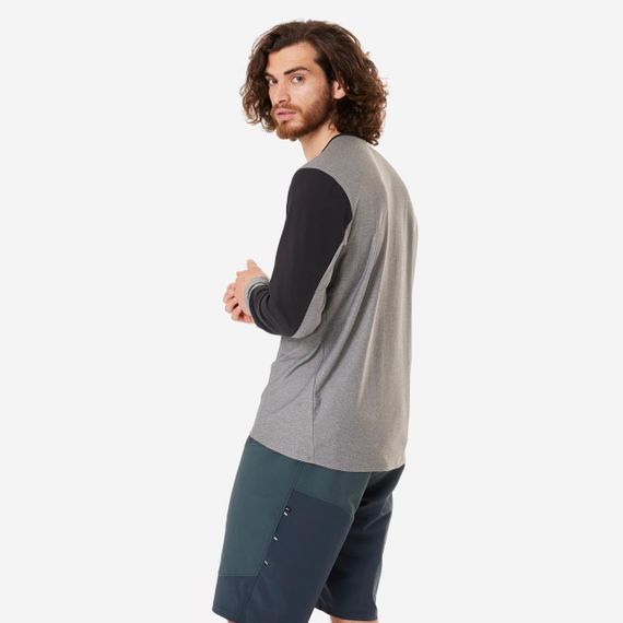 Джерсі чоловіче EXPL 100 для гірського велоспорту з довгими рукавами сіре - 2XL | Зображення 2