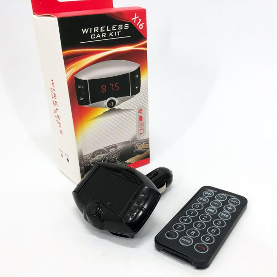 Автомобільний FM модулятор X16 FM трансмітер Bluetooth, FM трансмітер стерео, Трансмітер для музики | Зображення 3