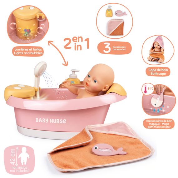 Ванна Baby Nurse «Люкс-Купання» (Теракотовий Шик, з підсвічуванням та душем) | Зображення 3