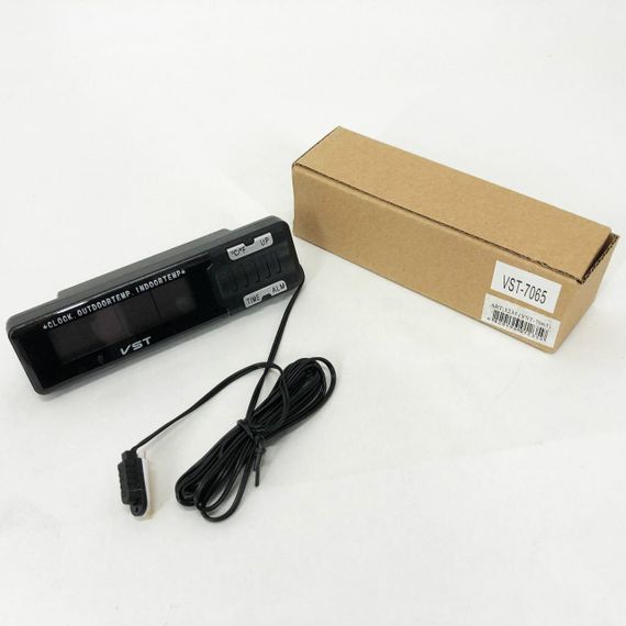 Годинник-термометр VST-7065 зовнішній і внутрішній датчик, Домашня метеостанція з гігрометром, Цифровий годинник | Зображення 6