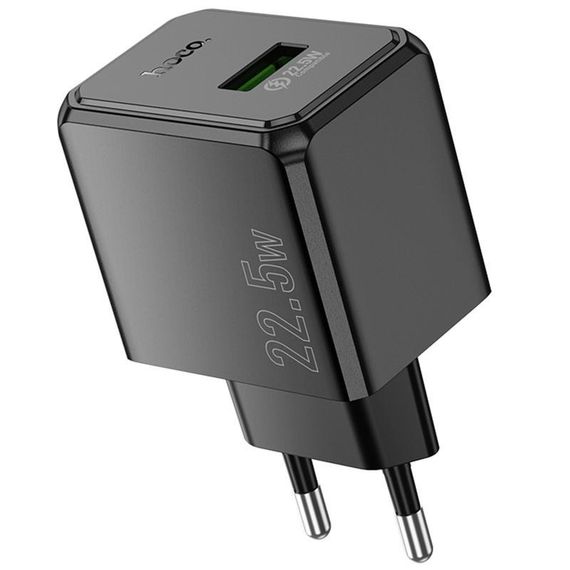 СЗУ Hoco CS17A Wish QC3.0 22.5W (1USB-A) Black | Зображення 4
