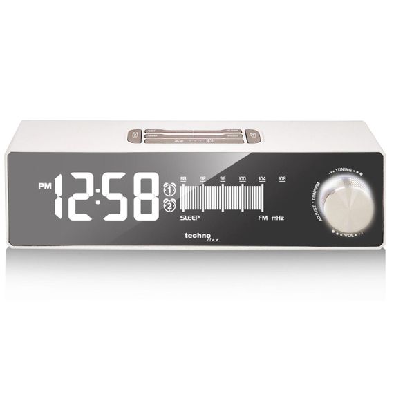 Годинник настільний з радіо Technoline WT483 White/Silver (WT483) | Зображення 1