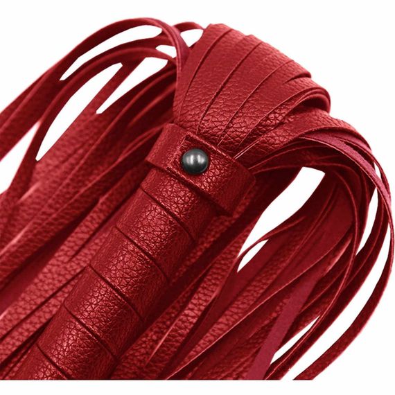 Батіг червоний Flogger Long Leather | Зображення 1