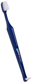 Дитяча зубна щітка paro® children toothbrush M27 середньої жорсткості, з монопучковою насадкою в поліетиленовій упаковці, темно-синя