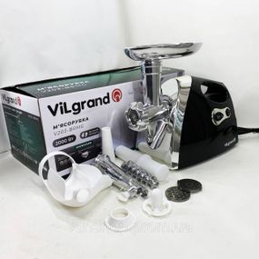 Електрична м'ясорубка нержавіюча ViLgrand V203-BRMG 2000 Вт, Топ м'ясорубок Міні 'ясорубки NF-44