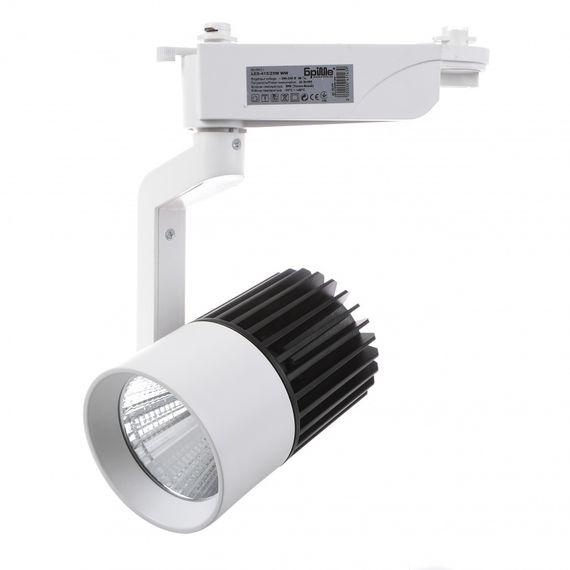 Светильник трековый поворотный LED 415/25W WW WH/BK COB