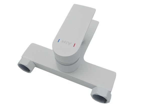Змішувач для ванни латунь AIM білий DG01130 (frosted white) | Зображення 6