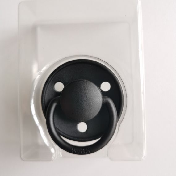 Соска Bibs De Lux round 0-6 міс Latex Black | Зображення 2
