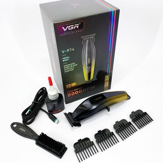 Универсальный триммер для мужчин, Триммер беспроводной, Модная машинка для стрижки волос DF-57 | Зображення 4