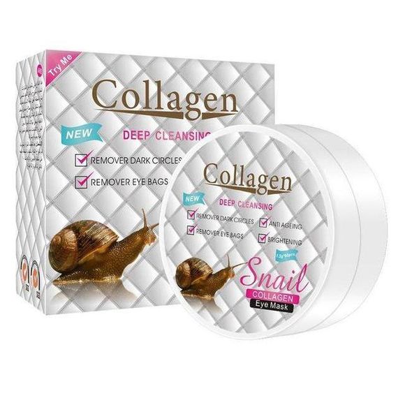 Патчі під очі від зморшок Collagen Snail з екстрактом муцина равлика | Зображення 2
