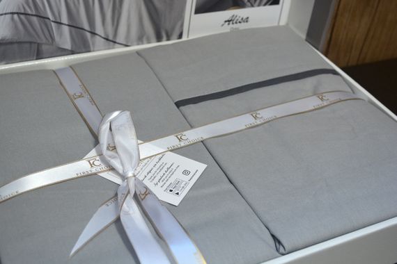 Постільна білизна First Choice Ranforce Deluxe 200 х 220 см Alisa Grey | Зображення 3