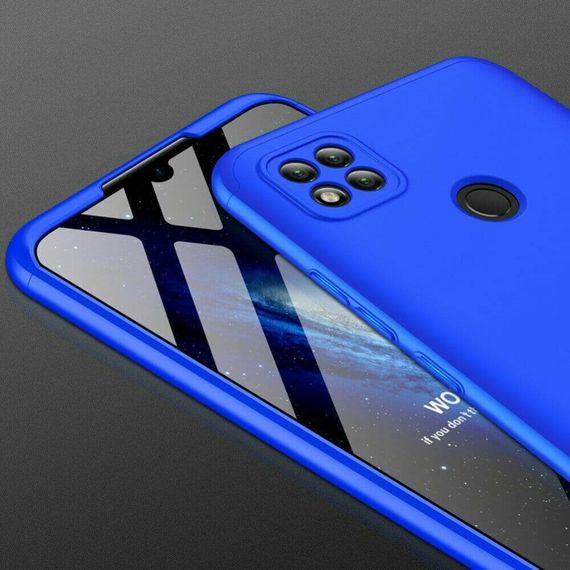 Чохол GKK 360 градусів для Xiaomi Redmi 9C / Redmi 10A колір Синій | Зображення 3