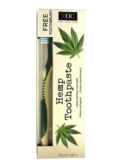 Зубная паста Xpel Hemp Toothpaste 100мл + щетка
