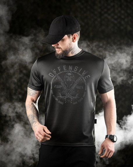 Тактична футболка для відведення поту Oblivion black Defensive ДЛ6588 | Зображення 1