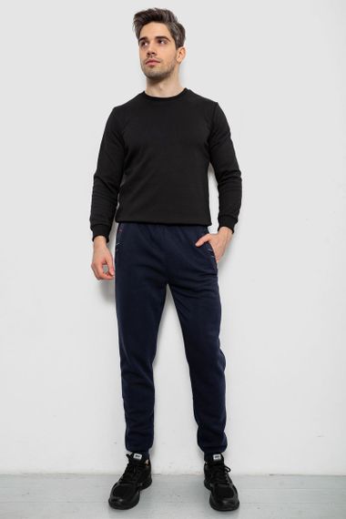 Спортивные штаны мужские на флисе, цвет синий, 244R41553 | Зображення 1