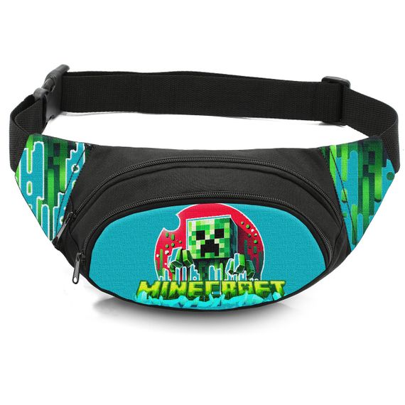 Сумка-бананка дитяча з принтом Minecraft поясна сумка для хлопчика (4532)