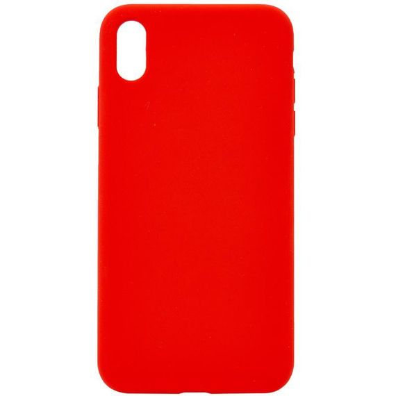Чохол Silicone Case Full Protective (AA) NO LOGO для Apple iPhone X / XS (5.8") Червоний / Red