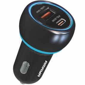 АЗУ Amaya ACC-01 PD20W+QC3.0 total 38W (1USB-A/1C) Black