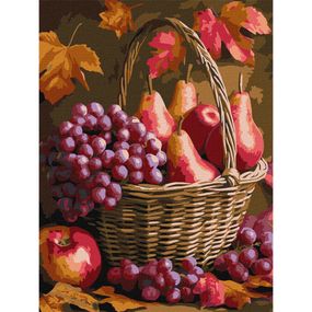 Картина по номерам "Осенние фрукты" KHO5725, 30x40 см