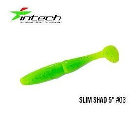 Силіконова приманка, Їстівний силікон Intech Інтеч Slim Shad 5" 5 шт #03
