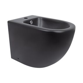 Биде напольное Qtap Robin 565x360x405 Matt black QT13442141CMB