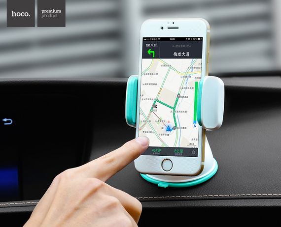 Тримач для мобільного HOCO CA5 Suction vehicle Holder Blue | Зображення 5