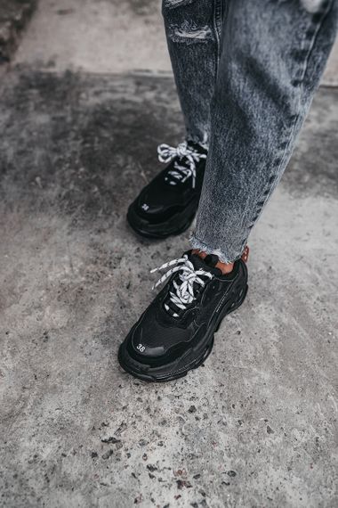 Кросівки Bale/nc/aga Triple S «Black весна / літо / осінь 0161 37 | Зображення 7