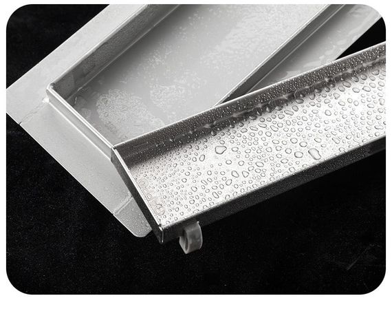 Душовий канал Gappo G810007-4 70х1000 мм нержавіюча сталь під плитку | Зображення 4