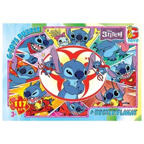Детский пазл "Лило и Стич" SC617 постер, 117 элементов