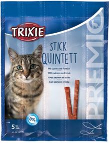 Ласощі для кішок Trixie Premio Quadro-Sticks лосось/форель 5 х 5 г. 25 г