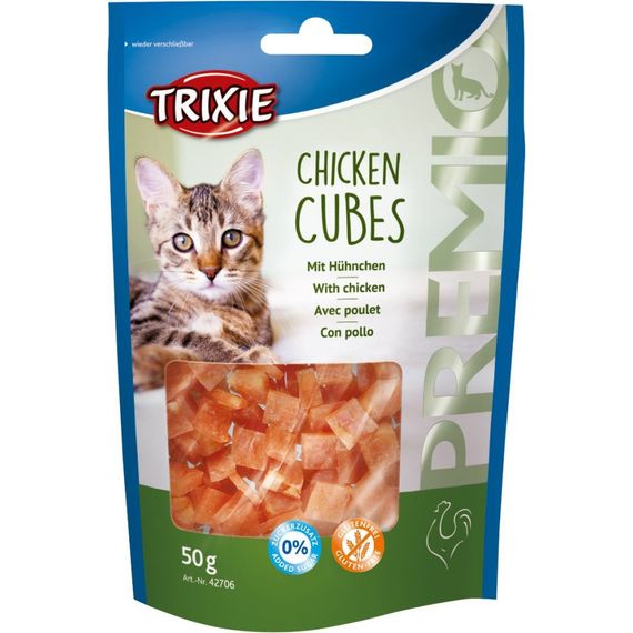 Ласощі Trixie Premio Chicken Cubes для котів кубики з куркою 50 г | Зображення 2