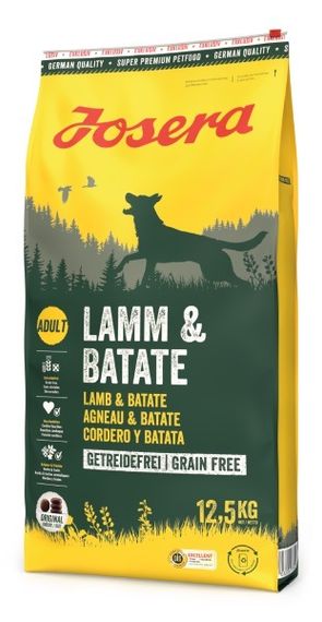 Сухий корм беззерновий для літніх собак із чутливим травленням Josera Lamm & Batate 12.5 кг