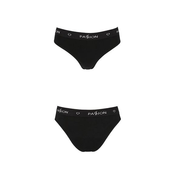 Трусики-сліпи з бавовни з еластаном Passion PS004 PANTIES black, M | Зображення 4