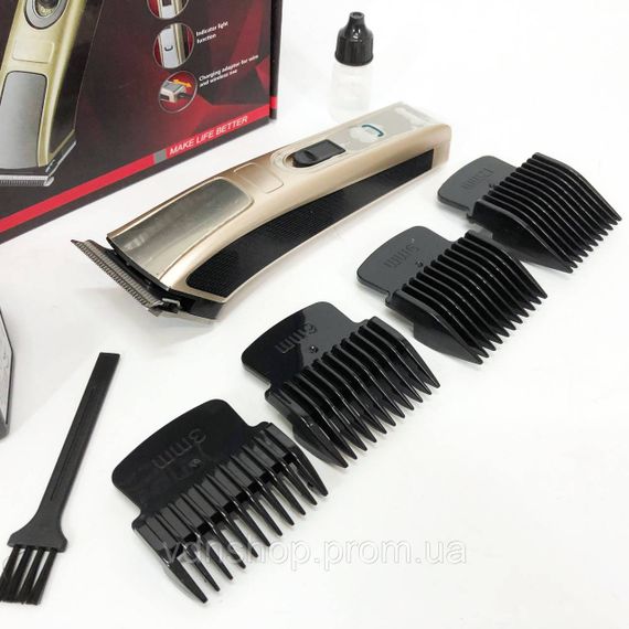 Домашня машинка акумуляторна для стрижки волосся, Тример для стрижки акумуляторний професійний HJ-91 | Зображення 9