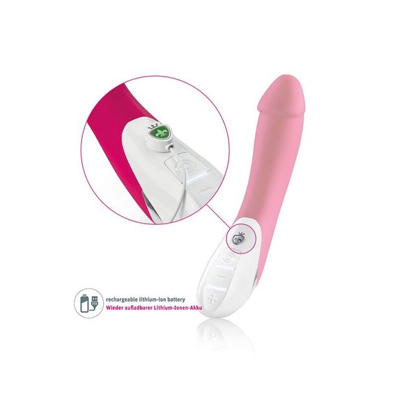 Потужний вібратор Mystim Terrific Truman Pink з двома моторами і вираженою головкою | Зображення 5