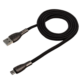 Кабель USB MicroUSB WALKER C910 3,1А 1м чорний