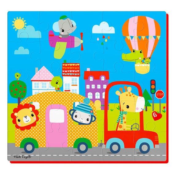 М'які пазли "Місто" Vladi Toys VT1109-05, 25 ел | Зображення 1