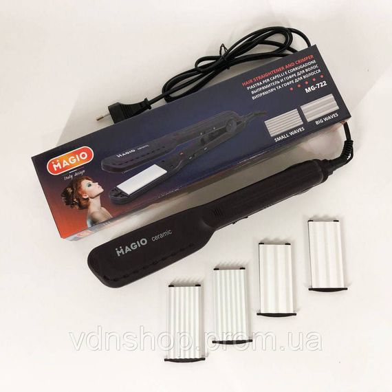 Укладання волосся випрямляч, Гофре плойка праска для волосся Щипці для Плойка випрямлення QX-87 | Зображення 2