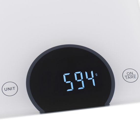 Ваги кухонні електронні Adler AD 3173 білі до 10 кг зі скляною платформою | Зображення 2