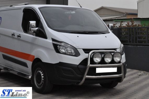 Кенгурятник WT022 (нерж.) для Ford Custom 2013-2024 рр | Зображення 3