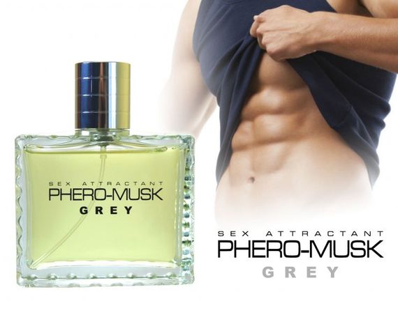 Духи з феромонами чоловічі Aurora PHERO-MUSK GREY, 100 мл | Зображення 1