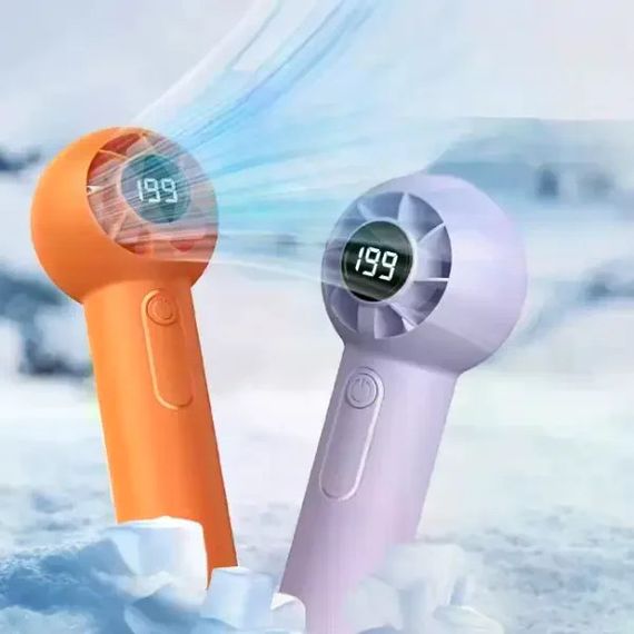 Портативный ручной аккумуляторный вентилятор T-237 с USB-зарядкой • Мини вентилятор для дома, офиса, прогулок и поездок | Зображення 1