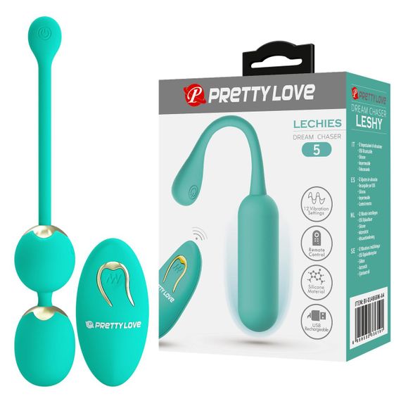 Вагінальні віброкульки Pretty Love Lechies Dream з пультом, 20.5 х 3.4 см Sex Aura