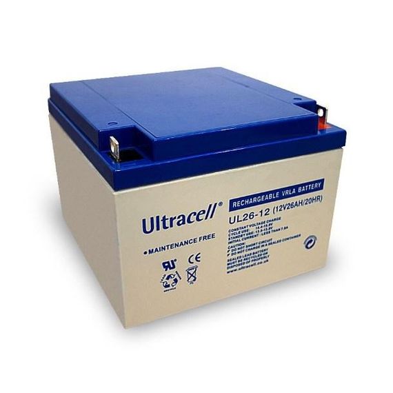 Аккумуляторная батарея Ultractractell UL26-12 AGM 12V 26Ah (167x 175 x 125) White Q1/180