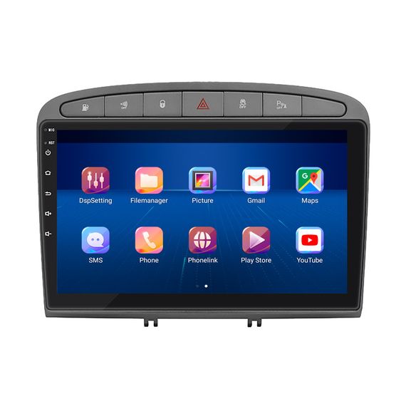 Штатная магнитола 9" Lesko для Peugeot 308 I Рестайлинг 2011-2015 6/128Gb 4G Wi-Fi GPS Top Пежо | Зображення 1